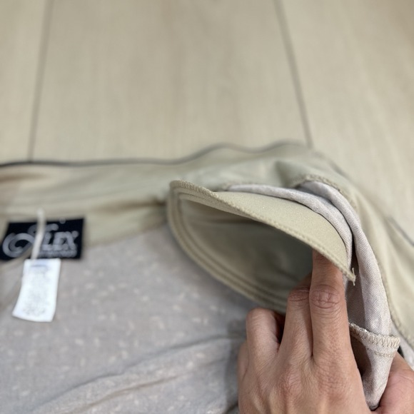 Vintage Y2K Alex Evenings 2 Piece Jacket Tank Set Beige Black Sparkle M USA - Picture 6 of 11